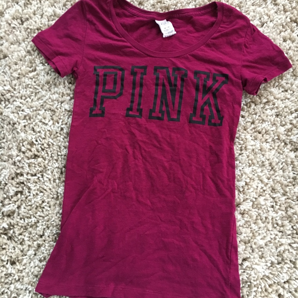 Victoria's Secret PINK boat neck tee